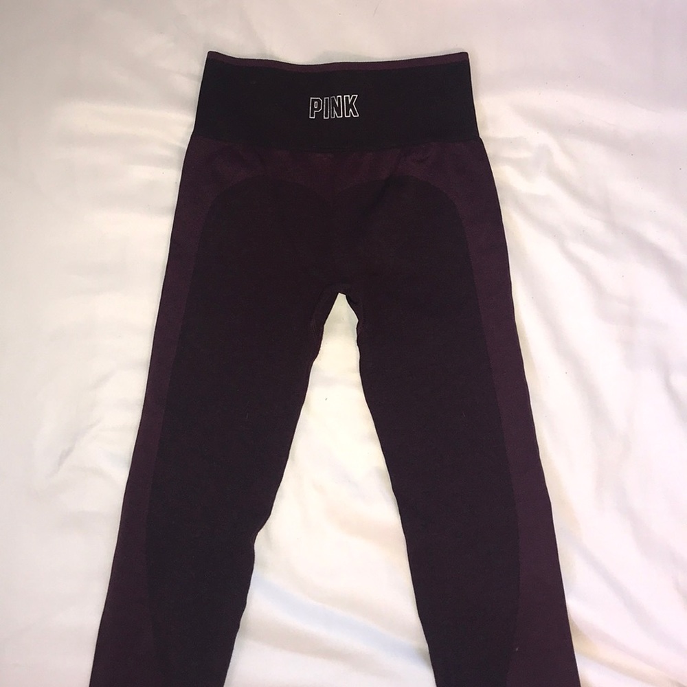 Maroon leggings by pink